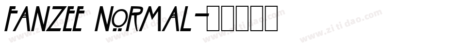 Fanzee Normal字体转换